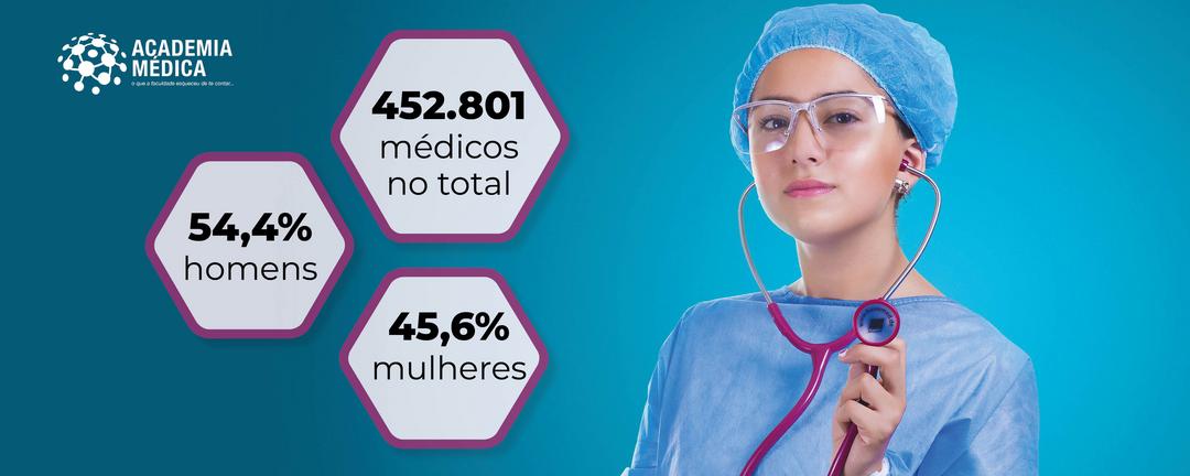 Brasil chega a quase meio milhão de médicos, com cada vez mais mulheres e jovens entre os profissionais